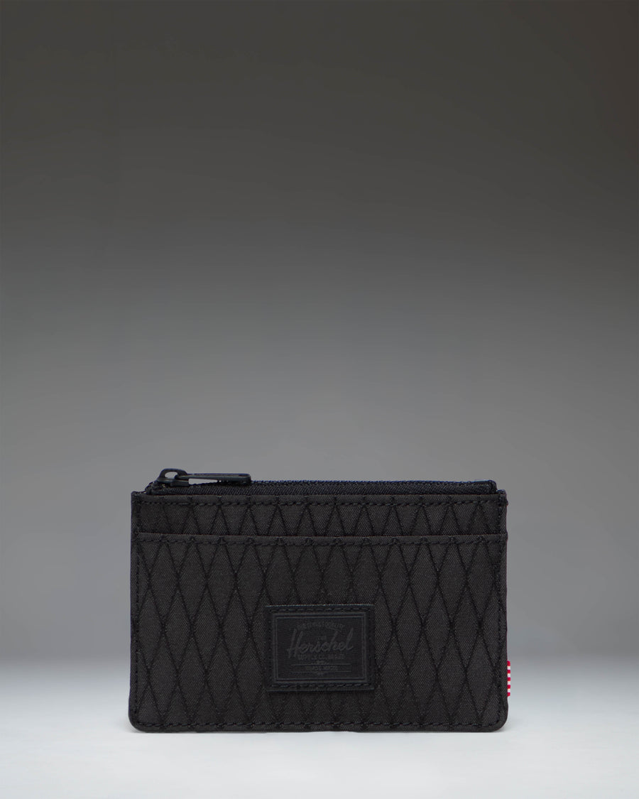 Herschel Supply Co. Oscar Cardholder in Black Diamond/Black.