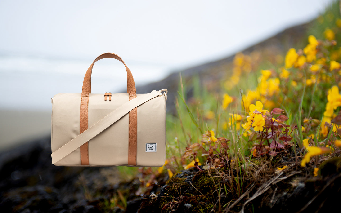 Herschel Novel Carry On Duffle bag in Eucalyptus green.